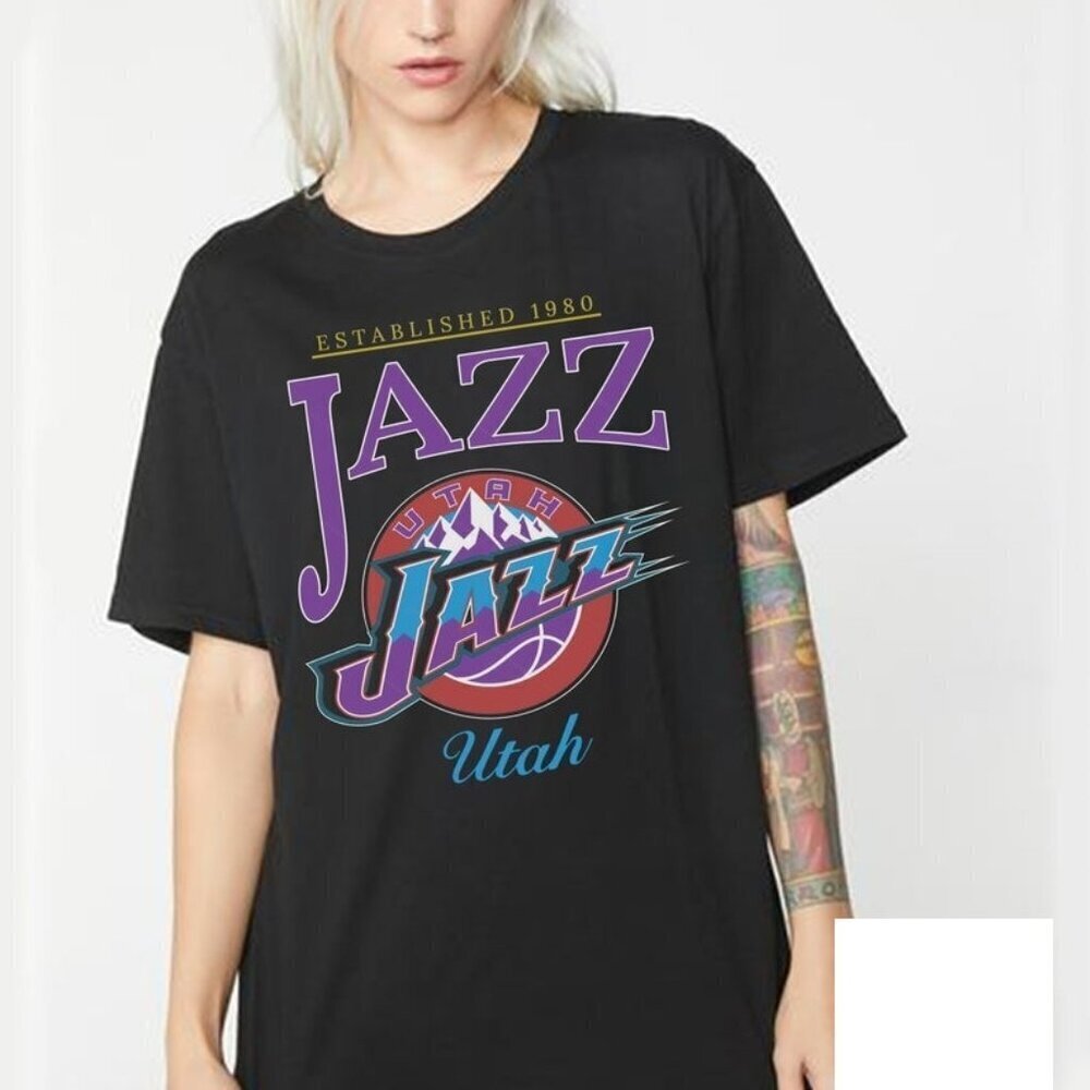 Nba Jazz Basketball Tshirt Utah Basketball Shirt Nba All Star Tee
